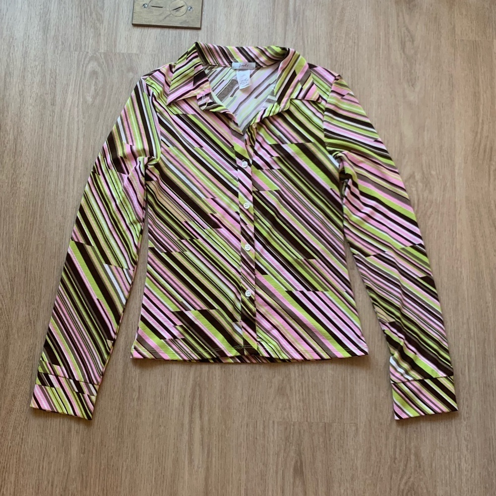 Vintage Poof! Retro Button Down Top